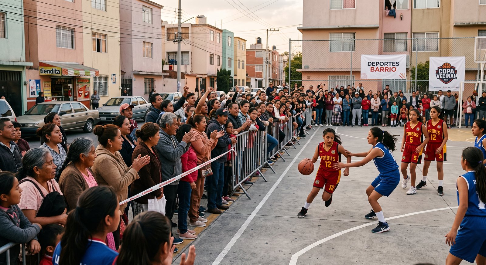 Comunidad reunida en evento deportivo